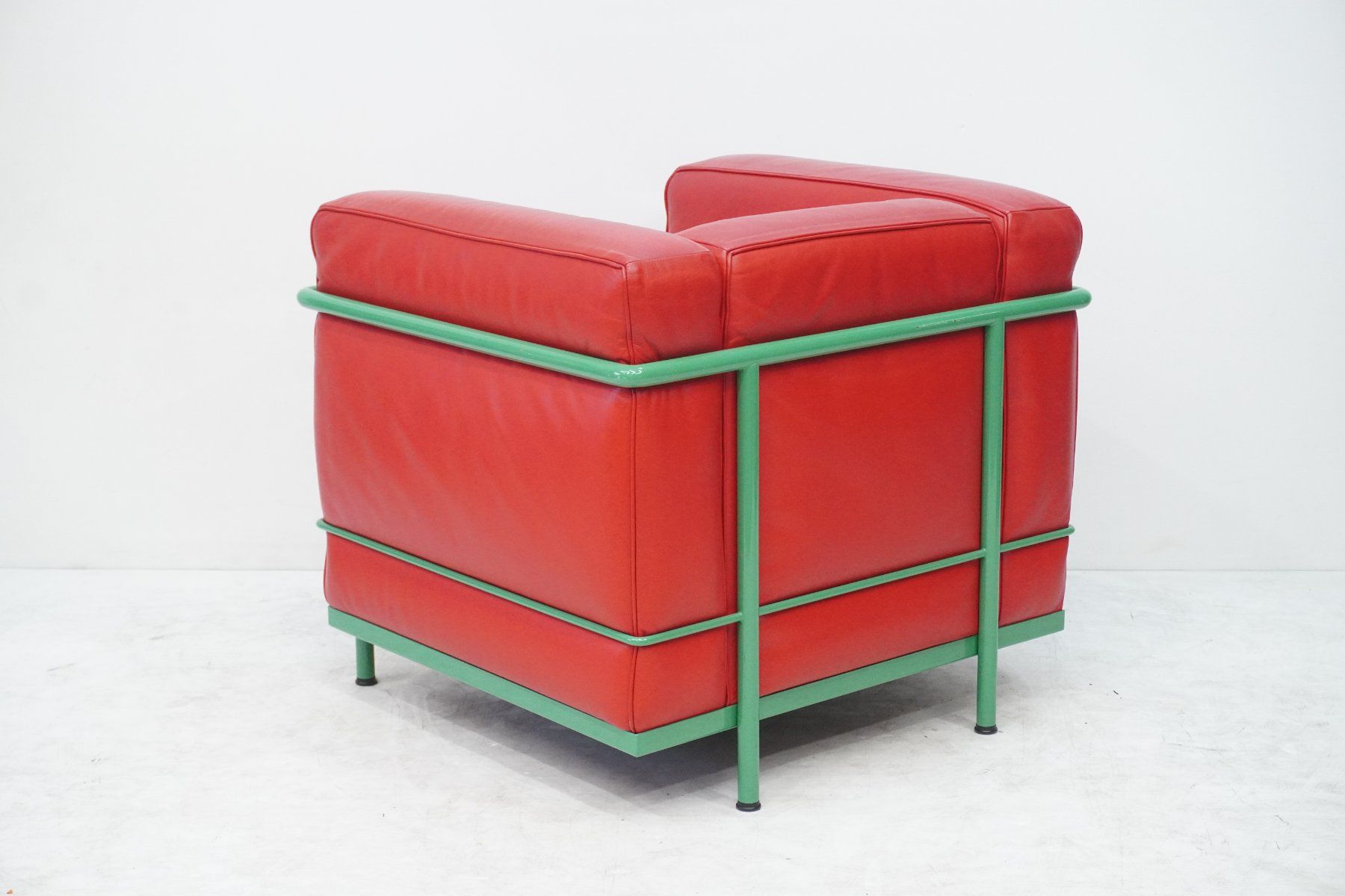Cassina Sessel: Cassina LC2 Sessel Le Corbusier Leder rot – Gebraucht aus Bad Zurzach von QLASSIQ 3