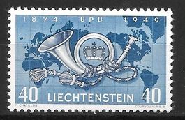 Liechtenstein Nr. 227 * Weltpostverein 23.5.1949