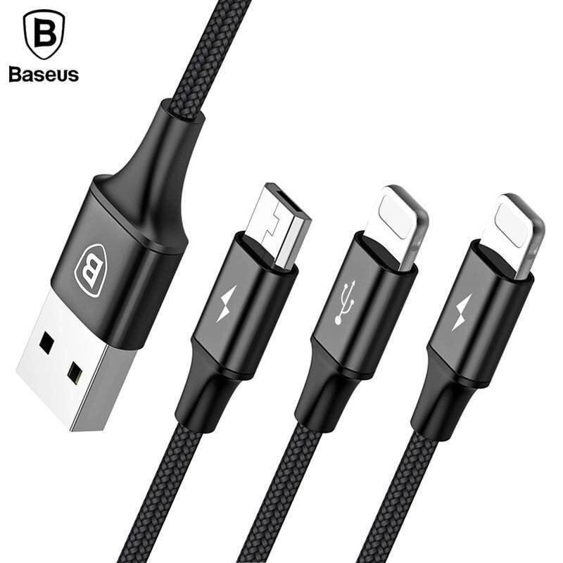 Baseus Cavi: Câble 3 sorties iPhone 13/12 MicroUSB – Nuovo e nell'imballaggio originale da Morges venduto da DigiAC 5