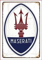 Maserati Blechschild  20 x 30 cm. Kostenfreie Zustellung!