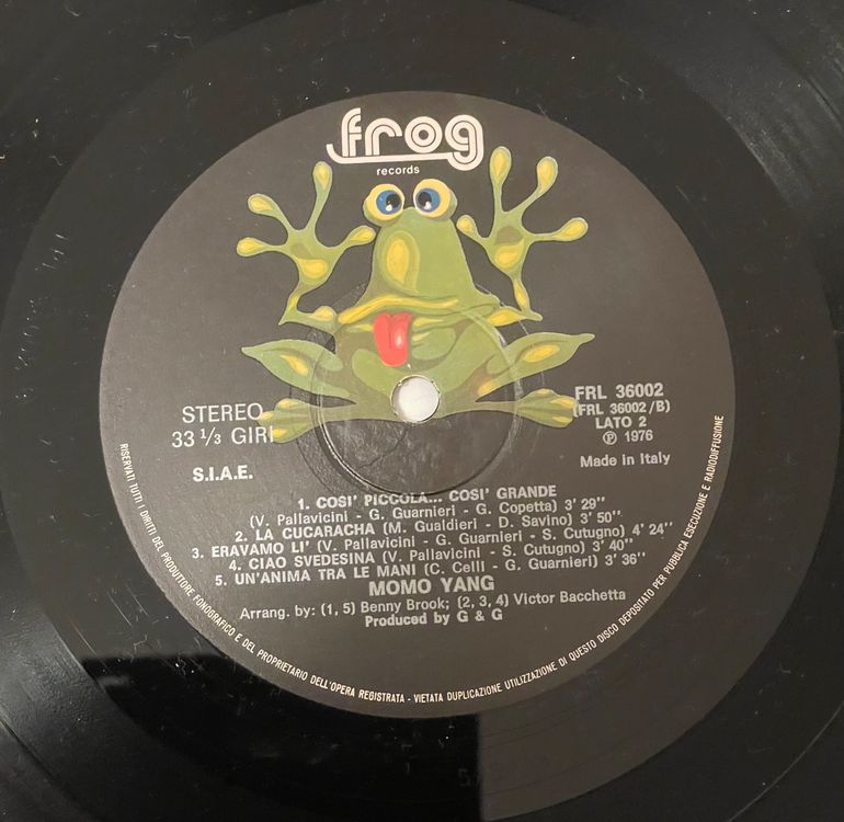 Momo Yang – Starting / Frog Records FRL 36002 / ITALY 1976 (Gebraucht ...