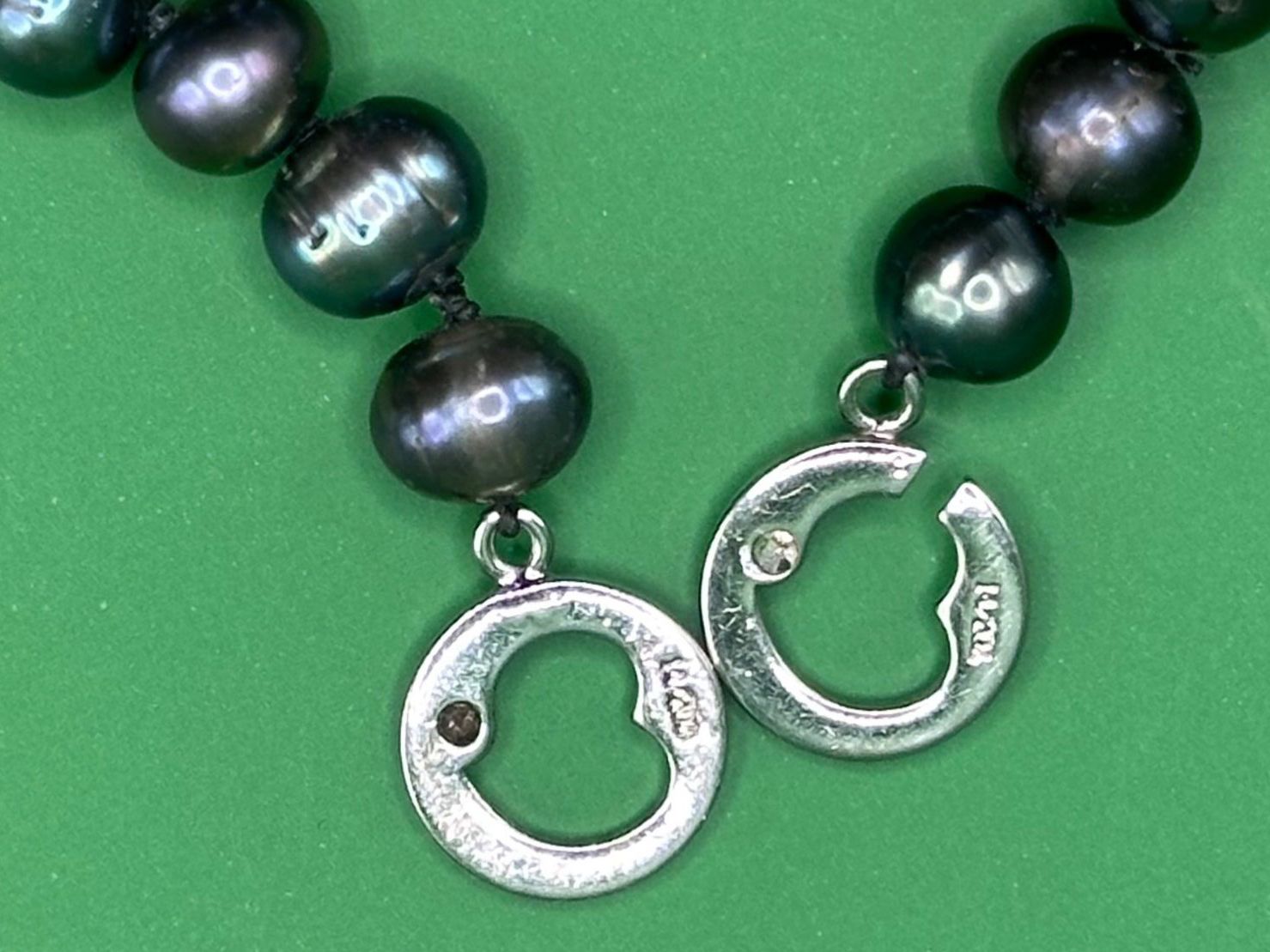 Catenine: Tahitiperlenkette | schwarze Perlen – Usato da Olten venduto da Julia.Ramona 3