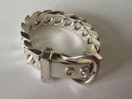 Hermes Armband Boucle Sellier Ag 925 silberfarben