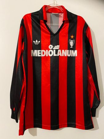 AC Milan 1990-91 authentic home jersey w/proof, 9/10, size