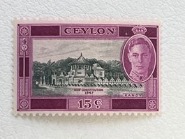Ceylon Briefmarke