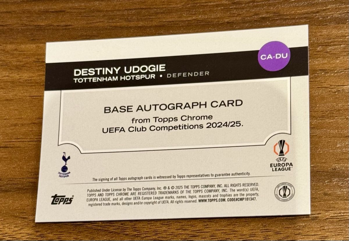 Topps Carte collezionabili: Udogie – Nuovo (secondo la descrizione) da SAXON venduto da Mic_9 1