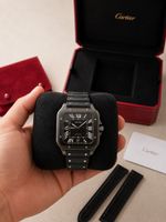 Cartier Santos Uhr Black