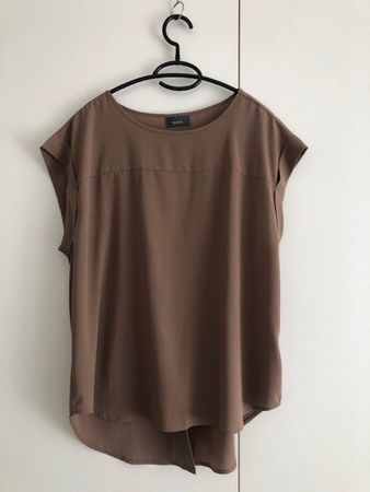 Bluse, ärmellos, taupe, Jessica, 42