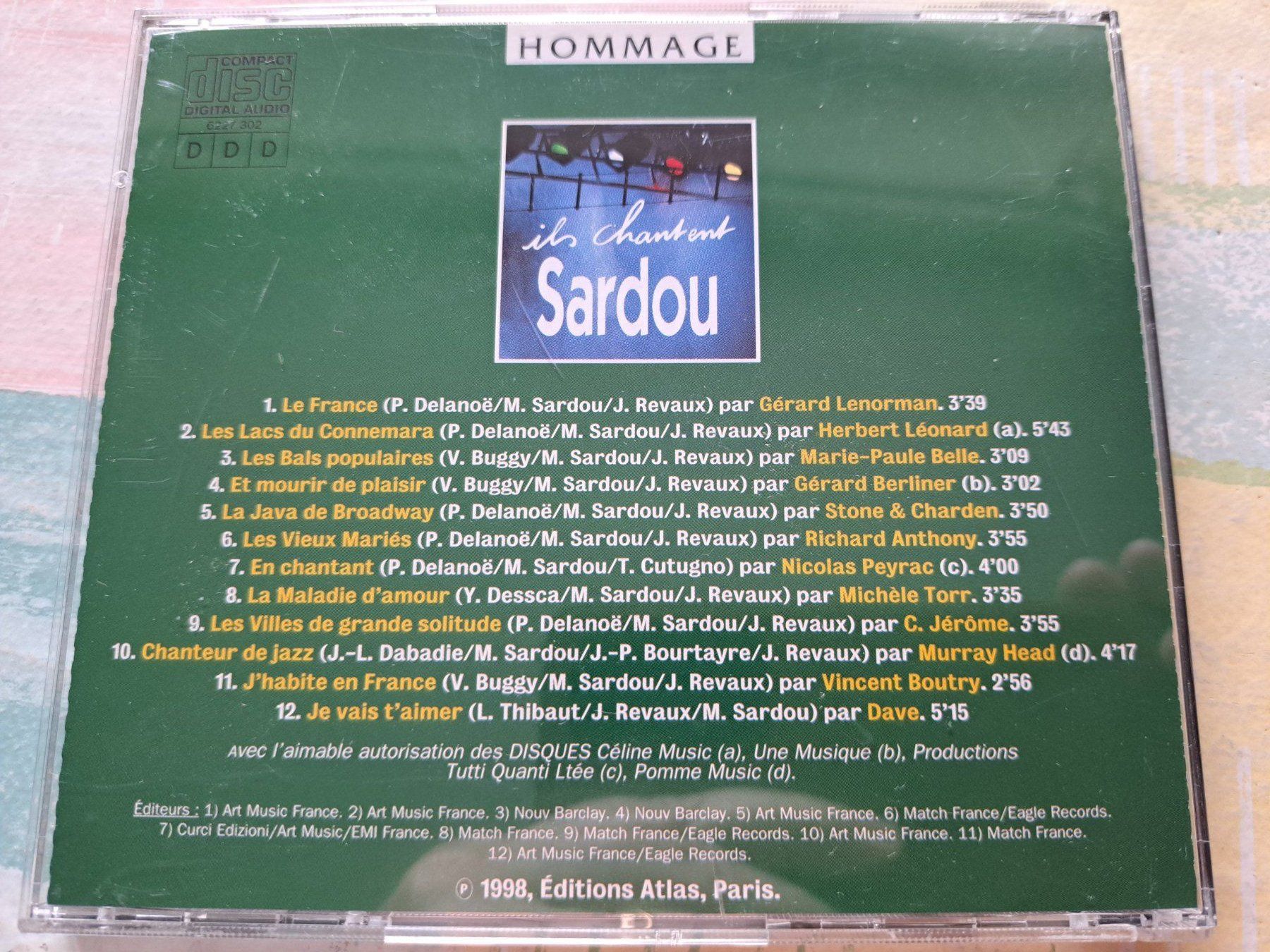 CDs: Cd Ils chantent Sardou  – Gebraucht aus Pully von bro_n52j 1