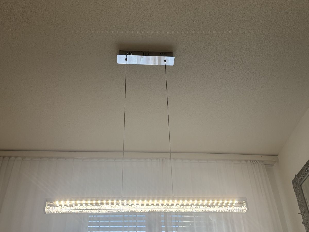 Pfister Kronleuchter & Deckenlampen: Hängeleuchte Kristall Modern Silber 100cm  – Gebraucht aus Schwerzenbach von Cdl 1