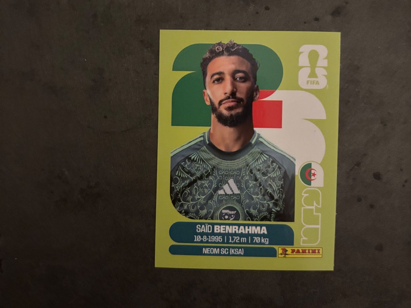 Panini Carte collezionabili: Panini Sticker ALG 16, Algerien WM 2026 – Nuovo (secondo la descrizione) da Otelfingen venduto da mar_j67x