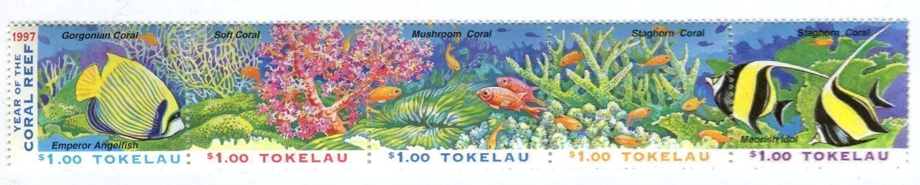 Tutti i francobolli: Briefmarken "Fische, Korallen". Tokelau. – Nuovo e nell'imballaggio originale da Basel venduto da Butsch5