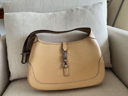 Sac Gucci Jackie beige en cuir