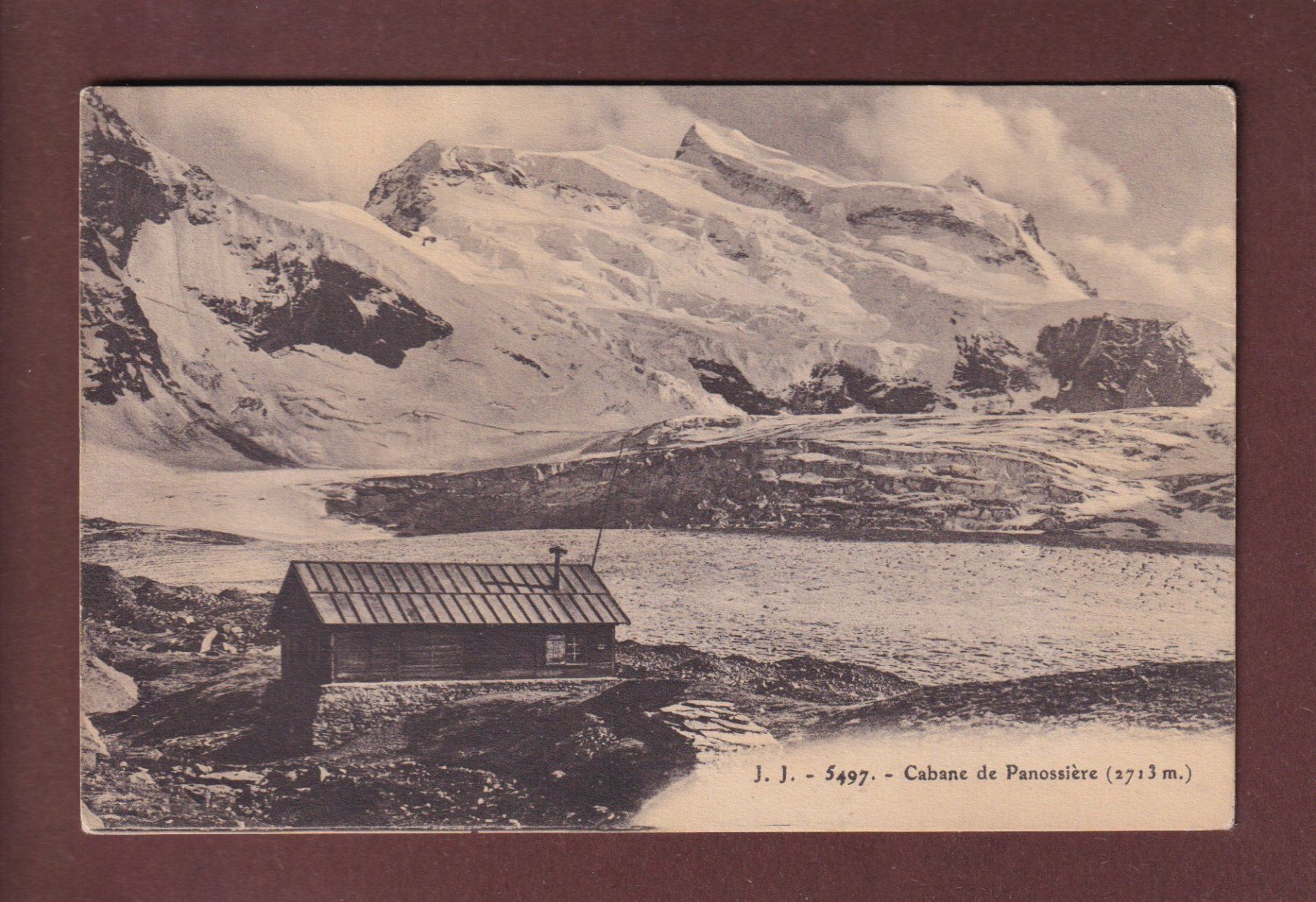 Cartoline postali: Cabane de PANOSSIERE - 1922 – Usato da Pully venduto da nicecards