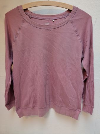 Calida Langarmshirt Baumwolle Altrosa Grösse S