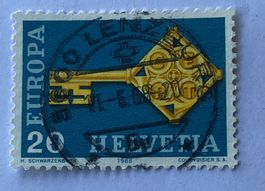Nr. 456 GESTEMPELT  LENZBURG 1968  