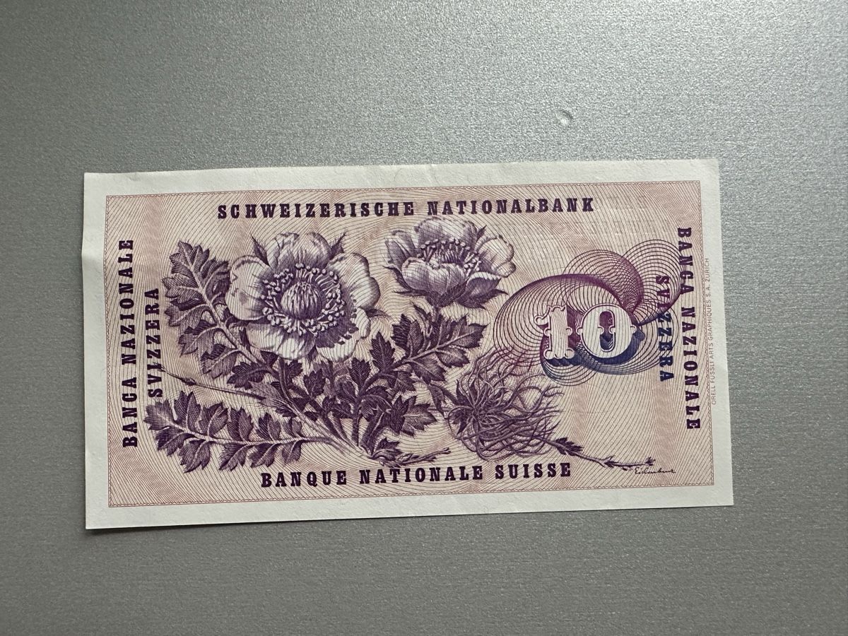 Banknoten: Banknote 10 Fr. von 1977 – Neu (gemäss Beschreibung) aus Luzern von miamibeach2009 1