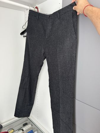 Elegante Anzughose dunkelgrau kariert / Tommy Hilfiger