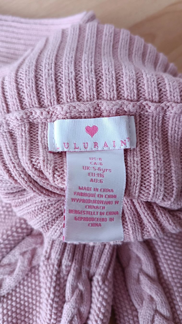 Vestiti & Gonne: Rosa Strickkleid/ Mädchen/ Gr 110-116 – Usato da Flims Dorf venduto da ali_8n8q 1