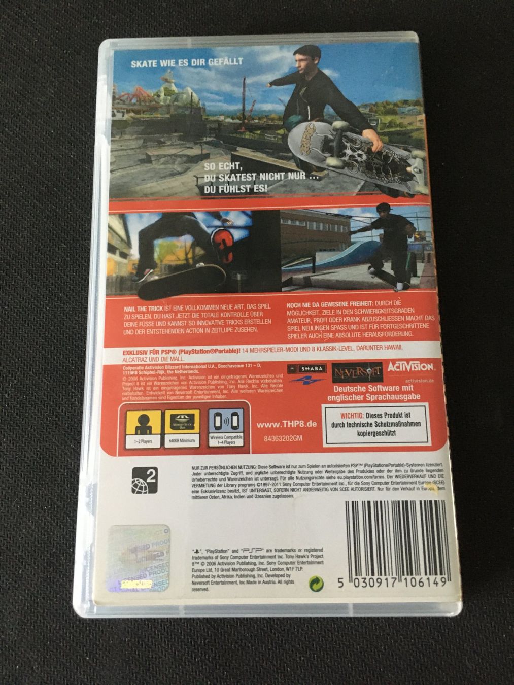 Sony Giochi: Tony Hawk's Project 8 für PSP – Usato da St.Gallen venduto da sjosjo 1