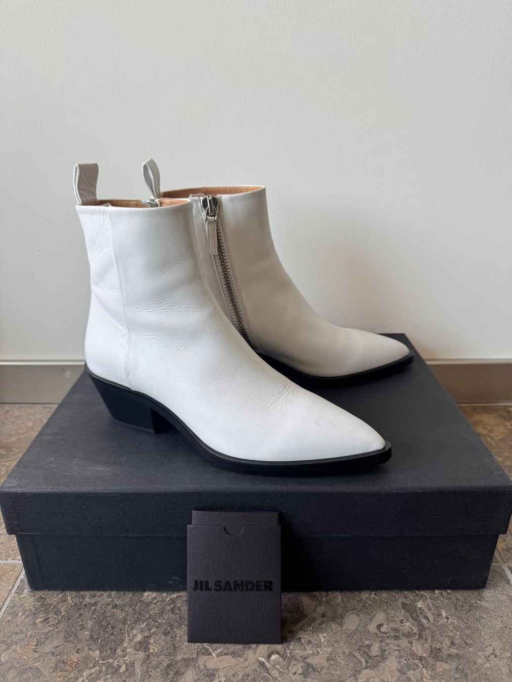 Jil Sander Chaussures femmes: JIL SANDER - White ankle boots - EU 36.5 – Neuf (Voir description) à Zürich par JMin 1