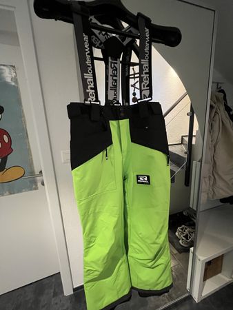 Skihose Rehall grün schwarz - Grösse 164 guter Zustand