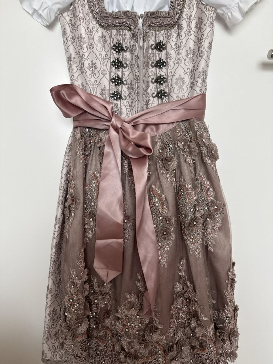 Krüger Vestiti: Dirndl Krüger Collection beige/alt rosa Grösse 32 – Nuovo (secondo la descrizione) da Luzern venduto da ElaG