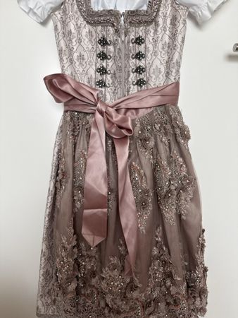 Dirndl Krüger Collection beige/alt rosa Grösse 32