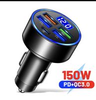 Fabrik Neu 150W Auto Ladegerät Adapter USB-C PD+QC3.0,