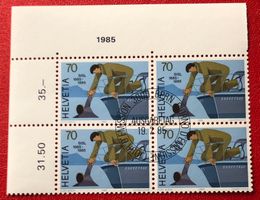 4 er Block Nr.713 mit Vollstempel Bern