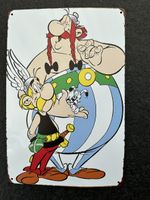 Blechschild Asterix & Obelix mit Idefix neu ungebraucht