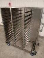 Chromstahl Rack für Essen auf Rädern