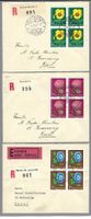 1958, J174 - 176x4,  PACHE-BRIEFLEIN! ANK.-0, Ia
