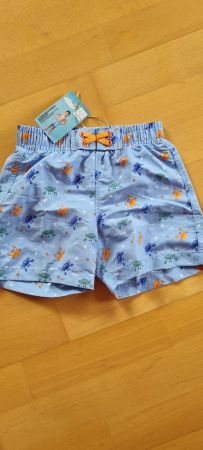 Badehose Kinder Lily & Dan blau Krebsmuster Grösse 110/11...