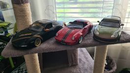 3 Porsche Modellautos Set Massstab 1:18 guter Zustand