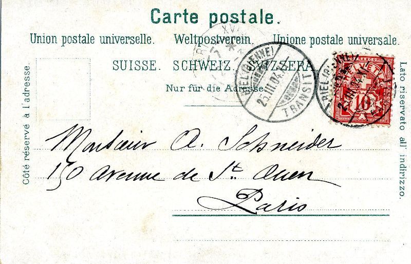 Cartoline postali: Solothurn - Gruss aus ... Litho + 1904 – Usato da Emmenbrücke venduto da teestube 1