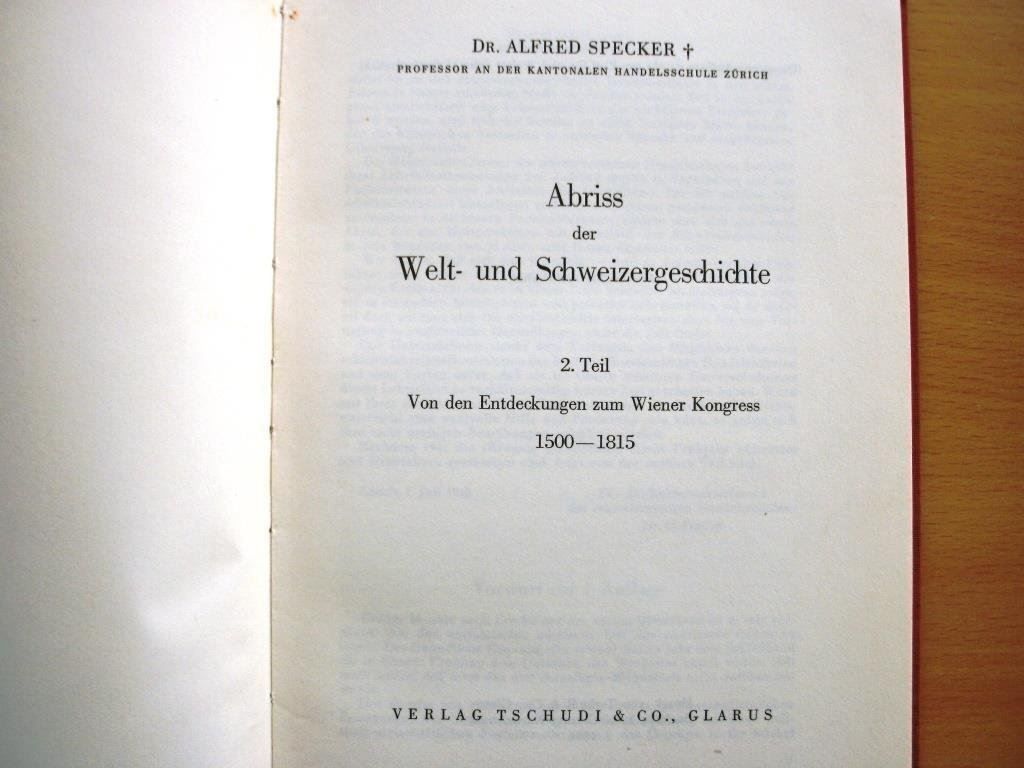 Libri: Abriss der Welt- und Schweizergeschichte – Usato da Grenchen venduto da Kogi7 1