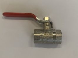 WESA Kugelhahn vernickelt IG/IG 1/2" Stahl-Schaltgriff
