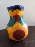 Mexikanische Keramik Krug mit Sonnenblumenmuster 🌻🌼