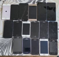 17×Smartphones Apple Samsung diverse Modelle defekt