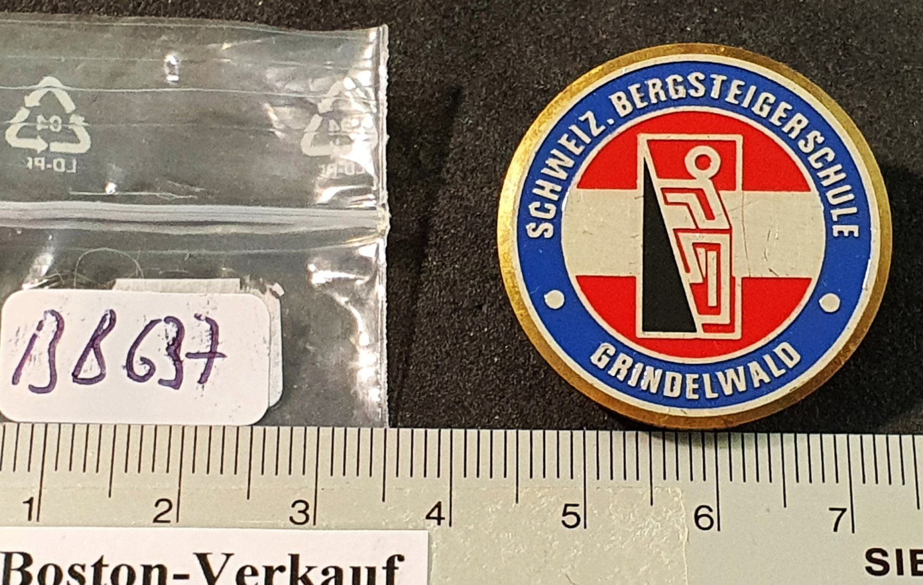 Spille & Fermagli: BB637 - Brosche Schweizer Bergsteigerschule Grindelwald – Usato da Reinach BL venduto da Boston-Verkauf 2