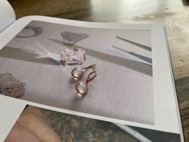 Bucherer Colour Drops ROSE QUARTZ Ohrringe neuwertig