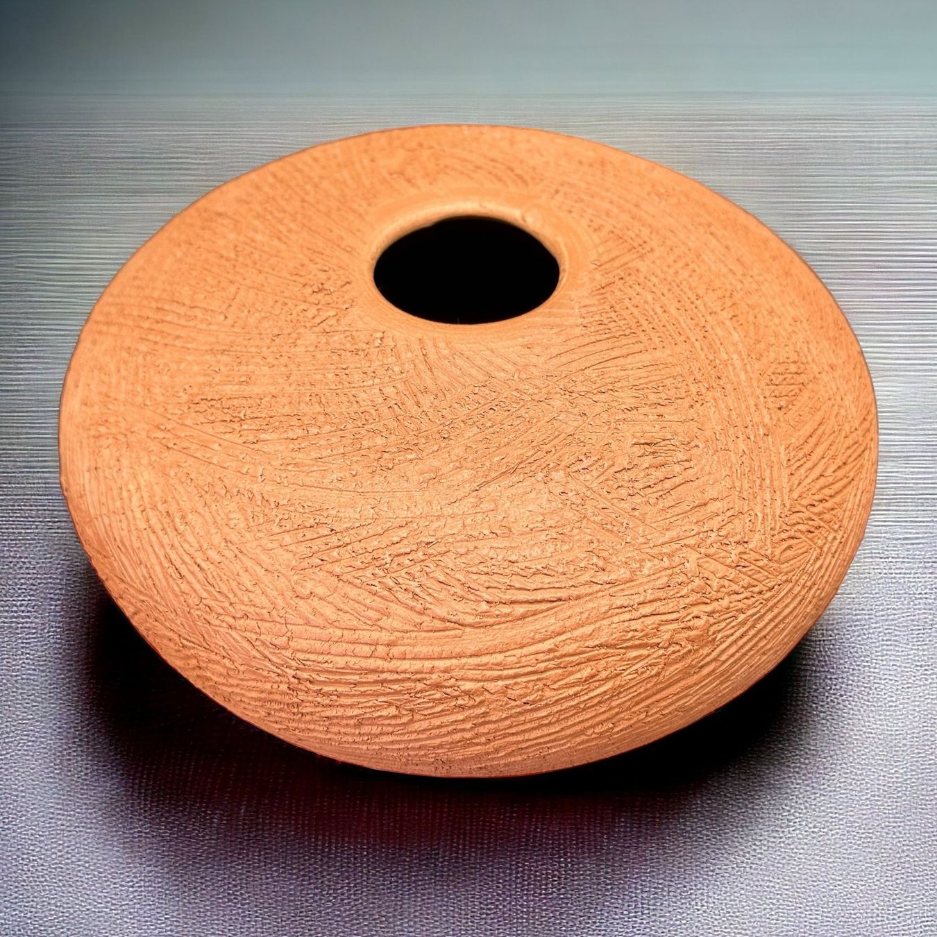 Vasi & Recipienti: Superbe vase en terre cuite texturée, signé – Usato da Morges venduto da deco.vintage