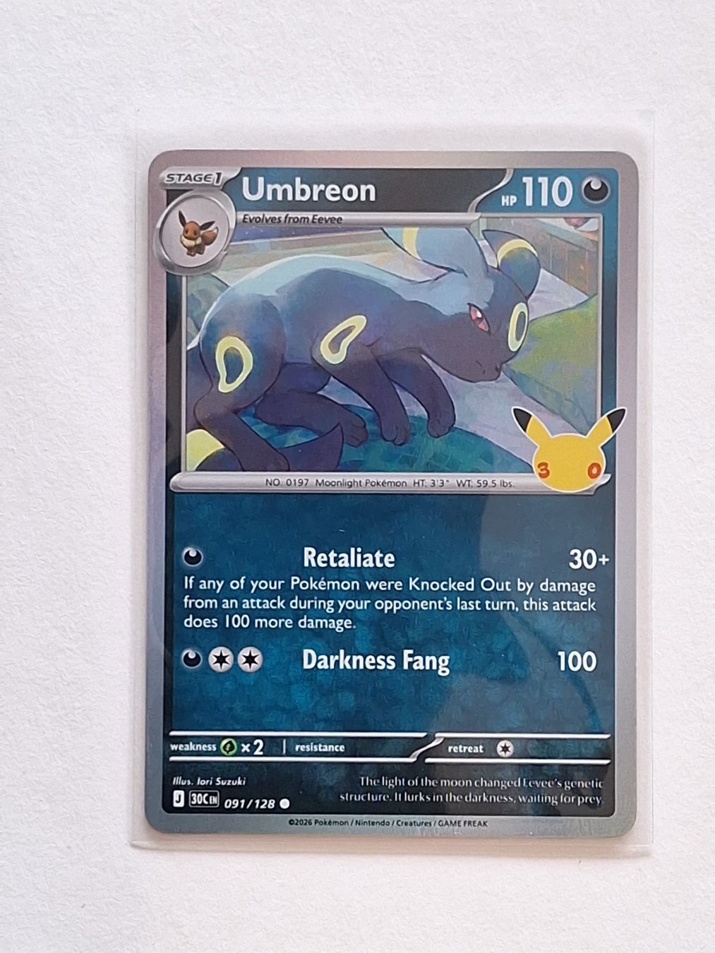 Pokémon Carte collezionabili: Umbreon - Englisch - 30th Celebration – Nuovo (secondo la descrizione) da Altstätten SG venduto da sulim