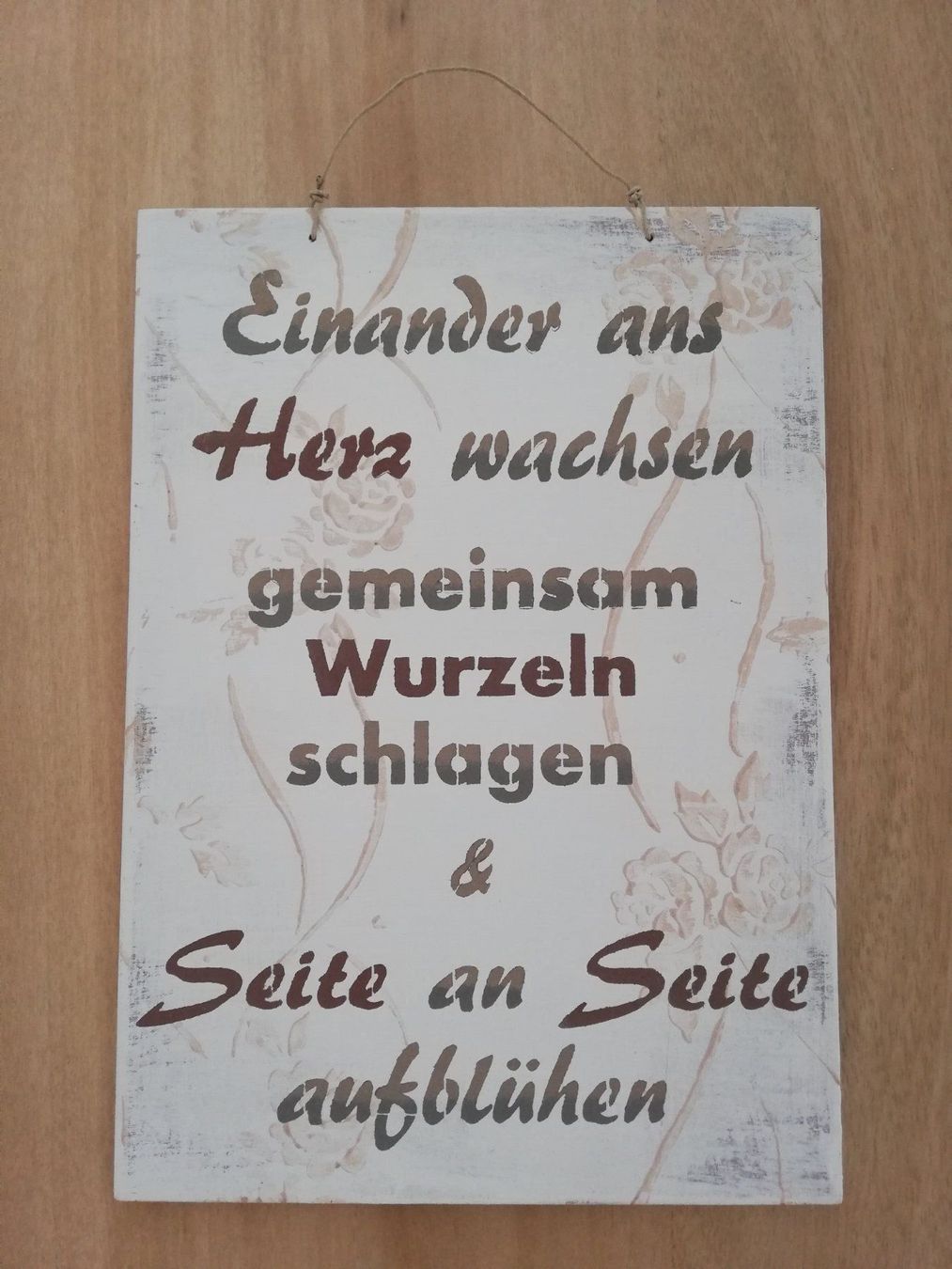 Tutte le decorazioni: Holztafel Schriftzug Shabby Chic – Nuovo e nell'imballaggio originale da Unterägeri venduto da silvi21