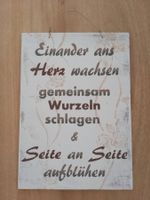 Holztafel Schriftzug Shabby Chic