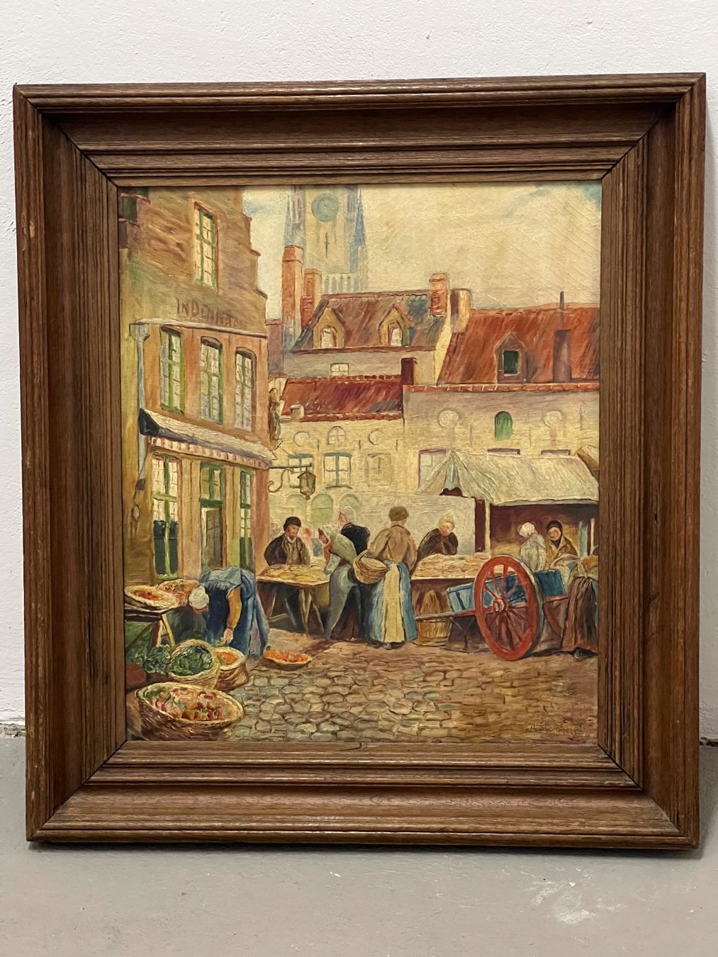 Dipinti: A.STAEGHERS 1890 „BRÜGGE“ – Usato da Basel venduto da pmART 1