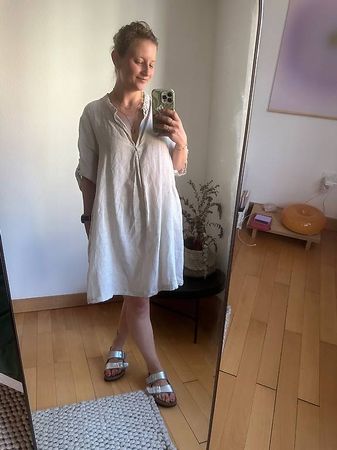 Schönes Leinen-Sommerkleid von Natura