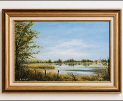 Tableau S.Vignali, paysage automnal 🍂🖼️