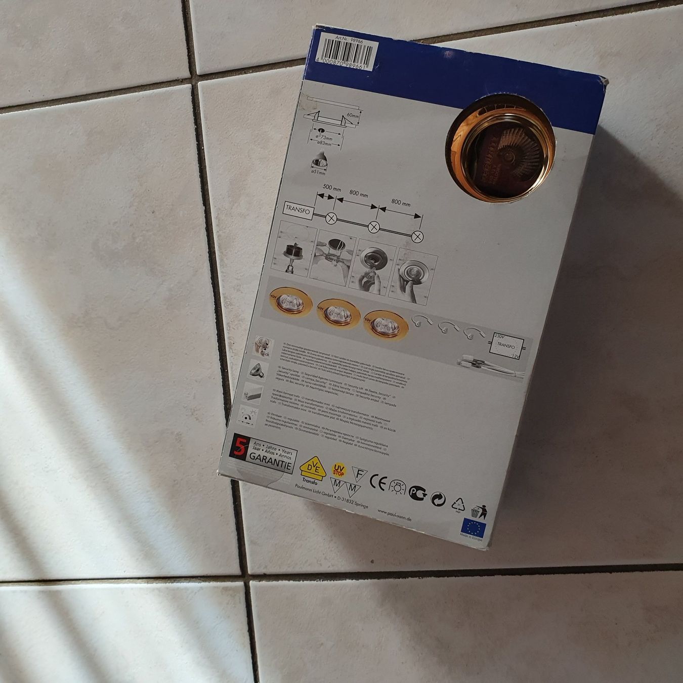 Kronleuchter & Deckenlampen: Set mit 3 Halogen Einbau- Leuchten 12 Volt – Neu (gemäss Beschreibung) aus Mettmenstetten von Angi82 1